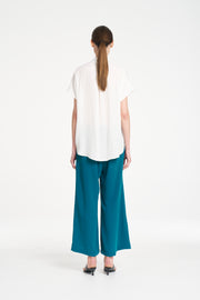 Side Flounce Shell White