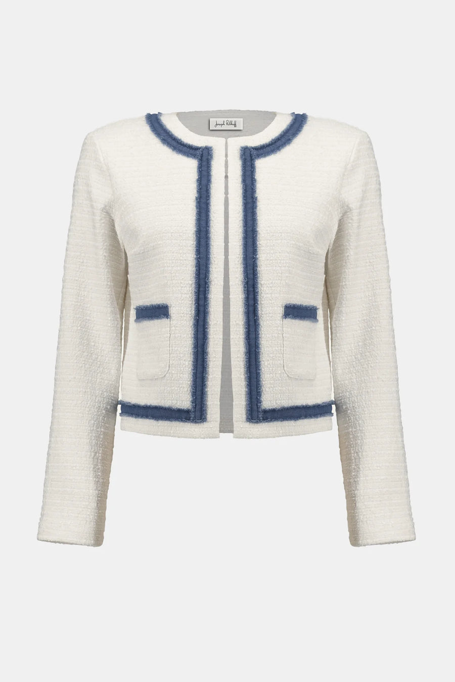Jacket with Denim Trim