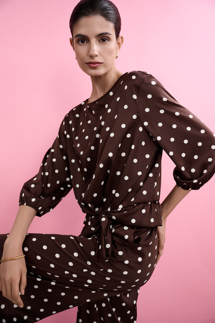 Satin Spot Top