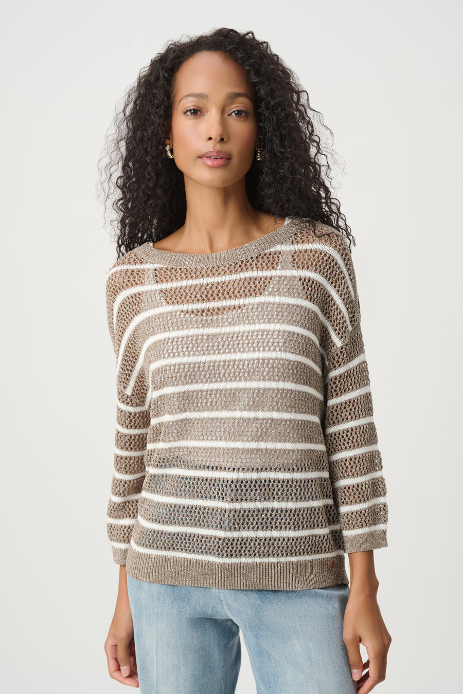 Cotton Blend Stripe Top