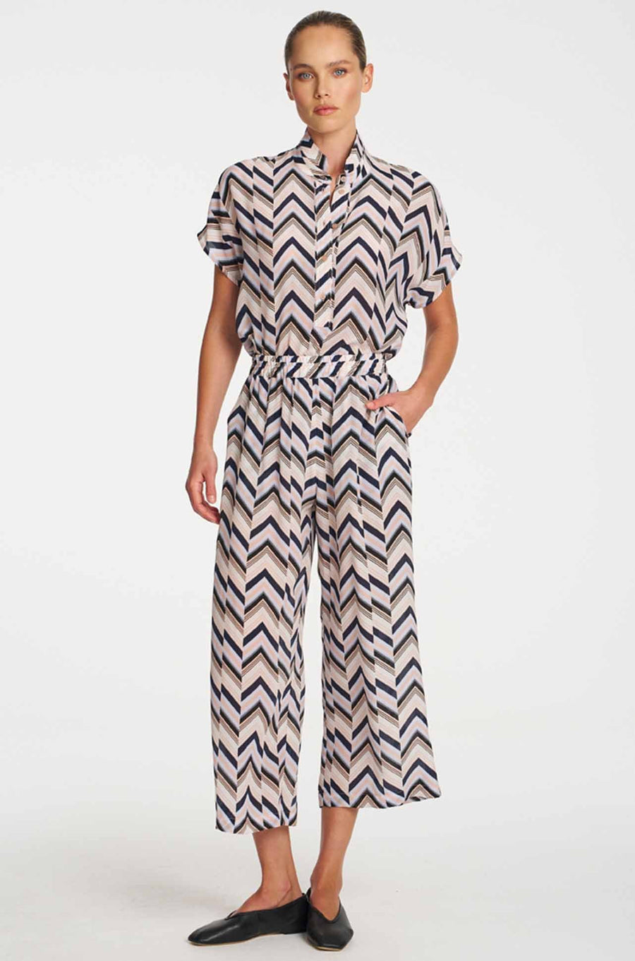 Pace Pant Pleat Print