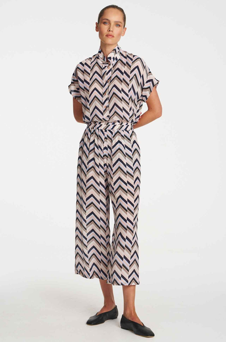 Pace Pant Pleat Print