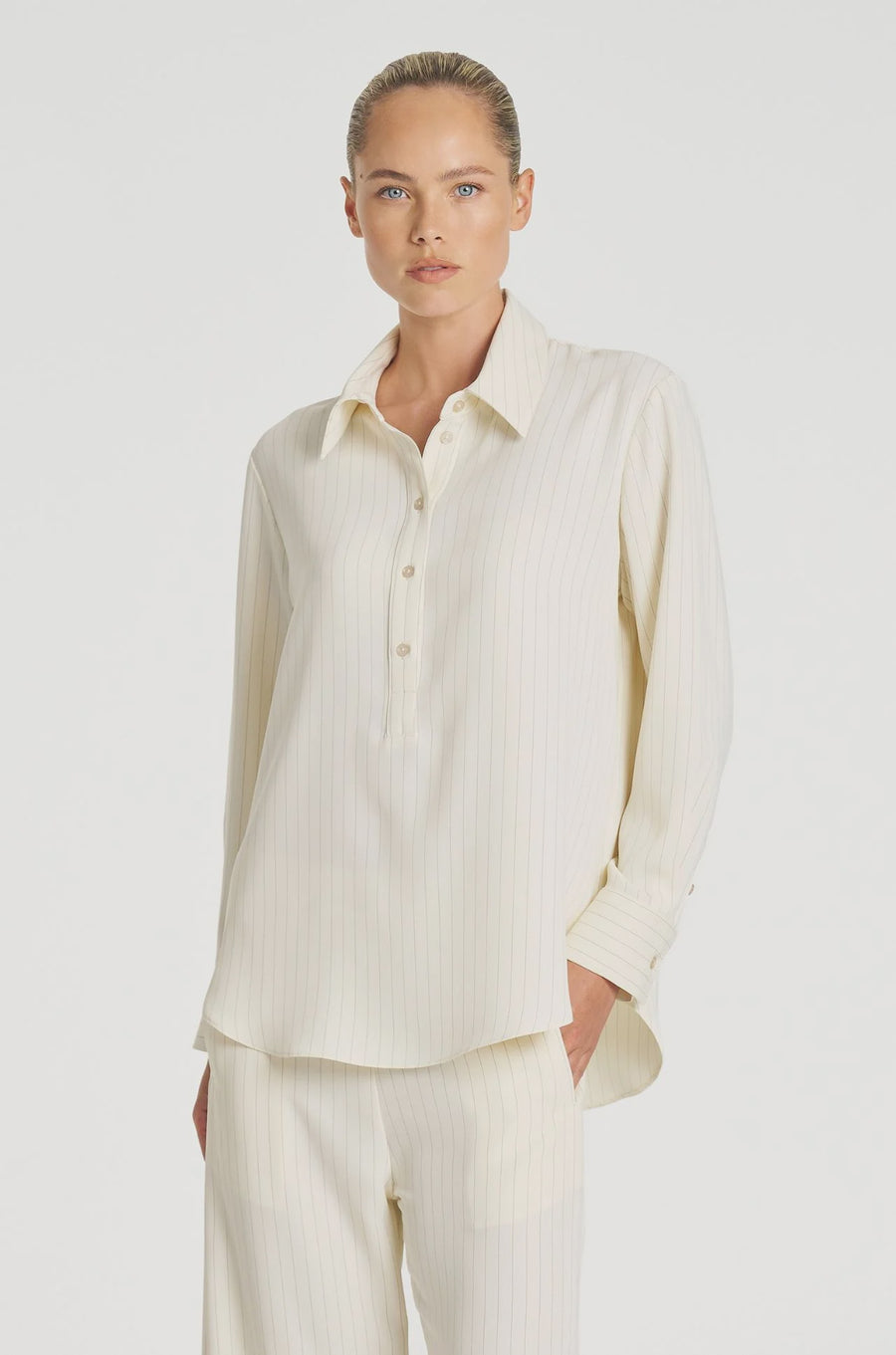Tab Shirt Suit Stripe