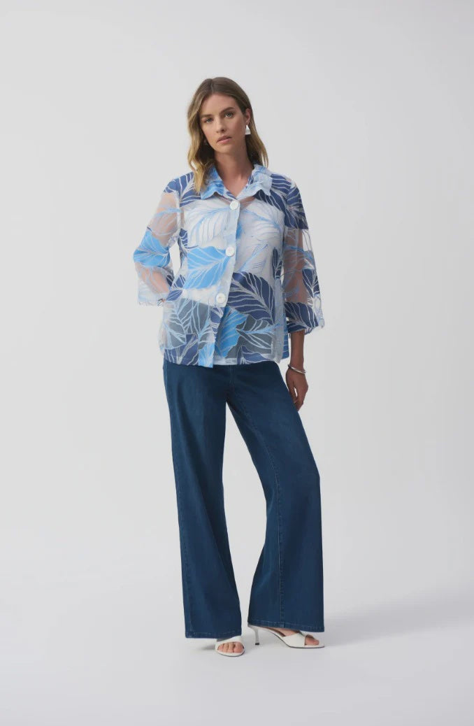 Blue Leafy Jacket