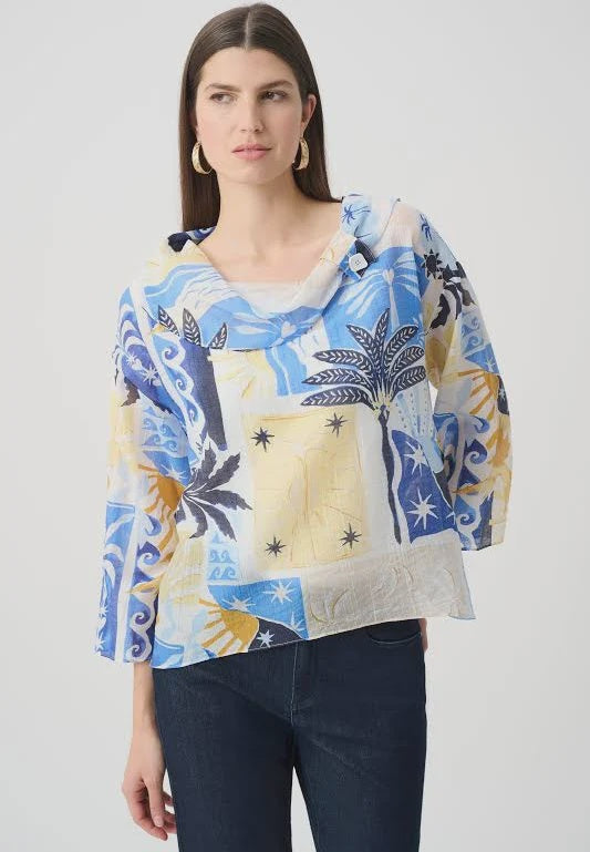 Cowl Print Top