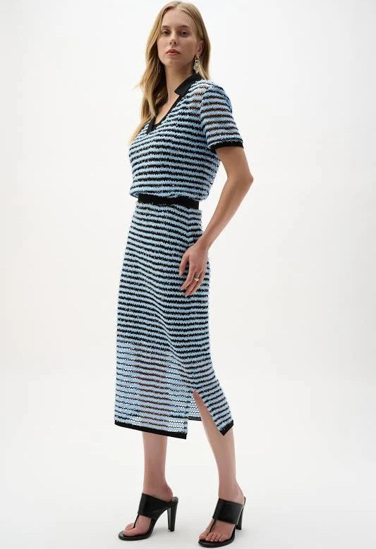 Stripe Pencil Skirt