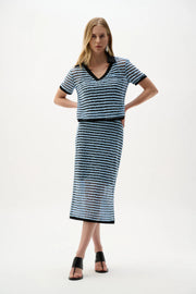 Stripe Polo Top