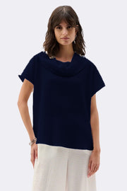 Bubble Top Navy