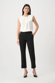 Slim Fit Pull On Black