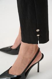 Slim Fit Pull On Black