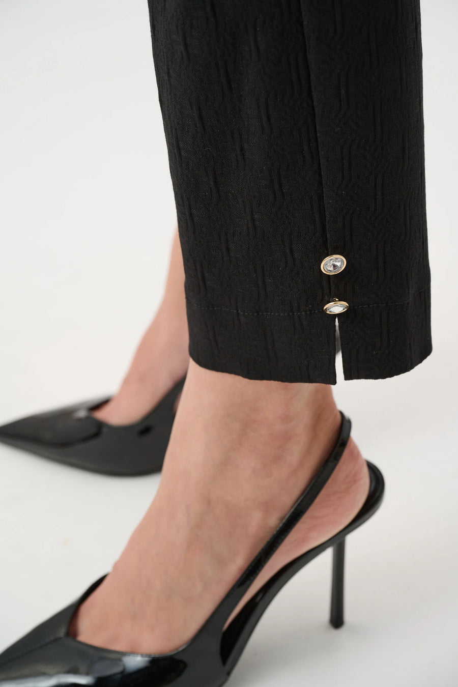 Slim Fit Pull On Black