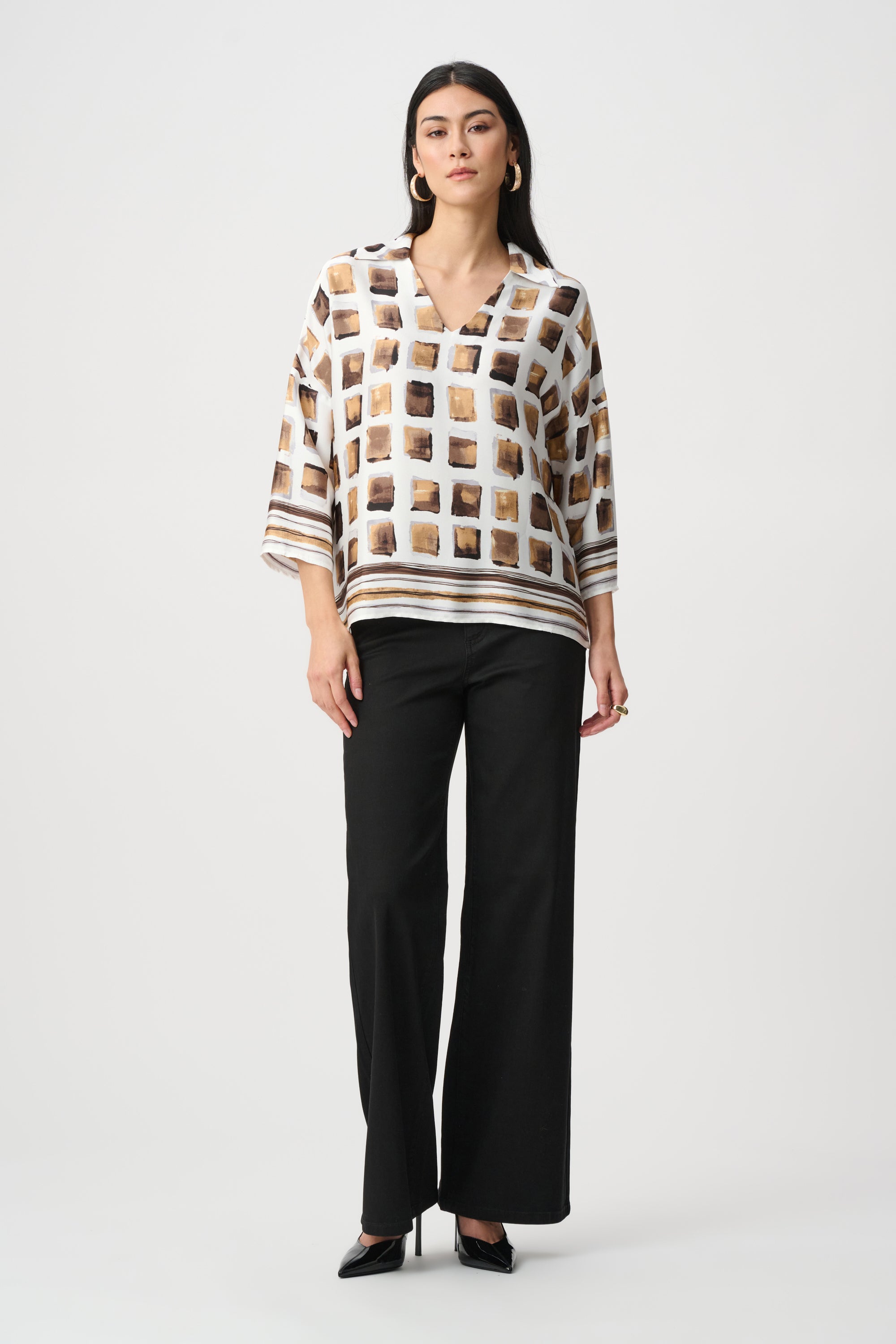 Satin Geo Top