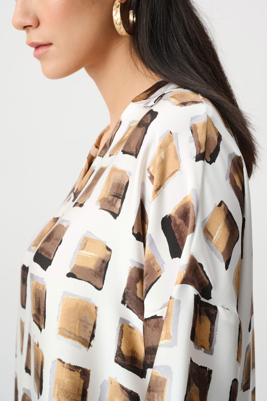 Satin Geo Top
