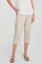 Cropped Zip Cargo Biscotti