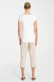 Cropped Zip Cargo Biscotti