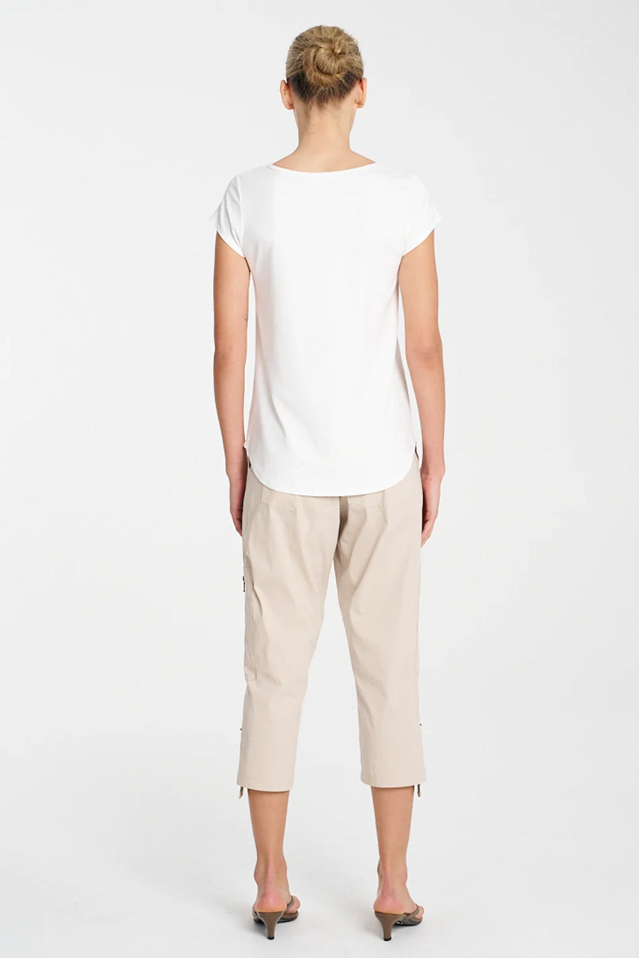 Cropped Zip Cargo Biscotti