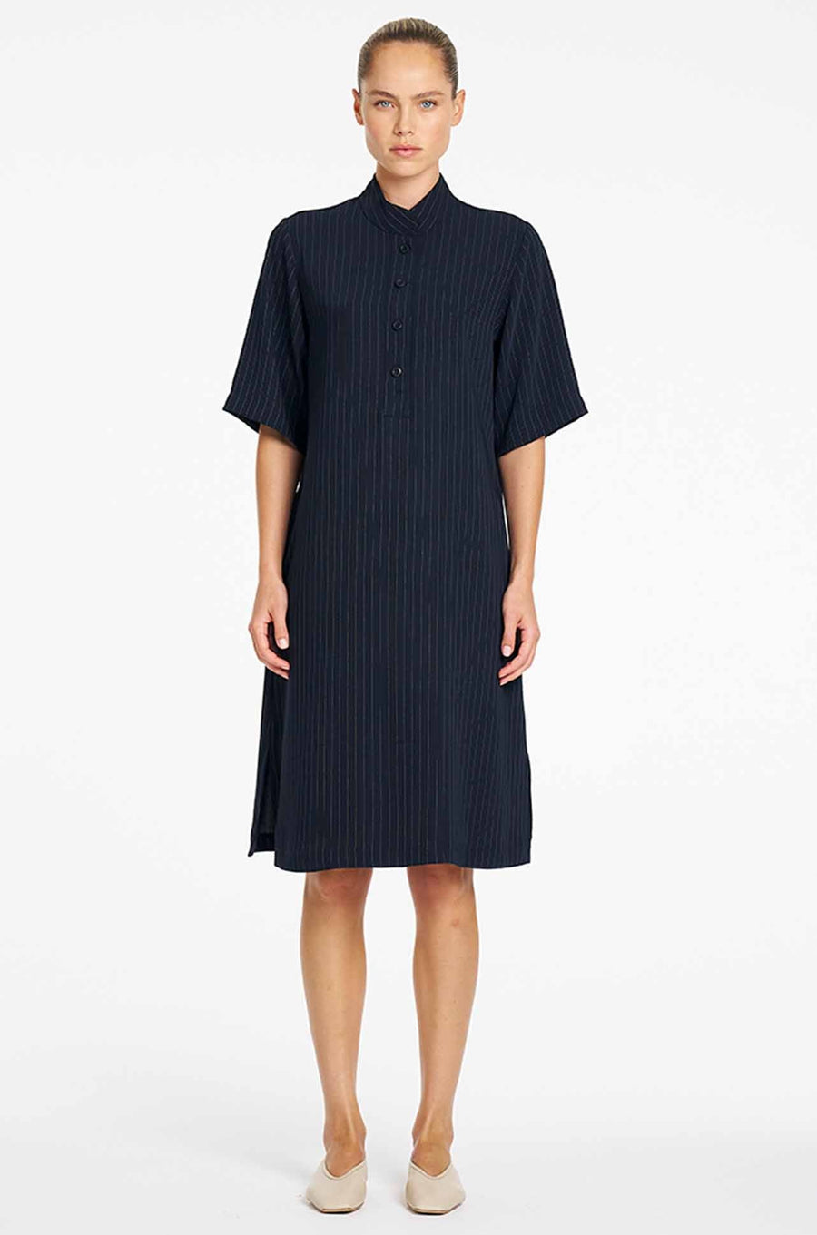 Tab Plaza Dress