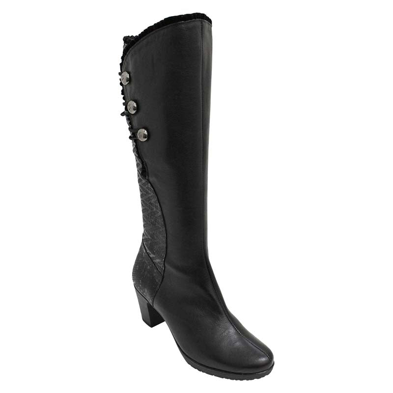 Black Knee High Boot