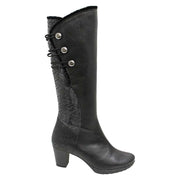 Black Knee High Boot