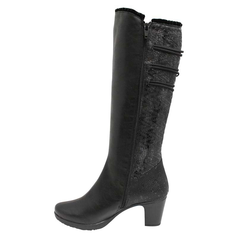 Black Knee High Boot