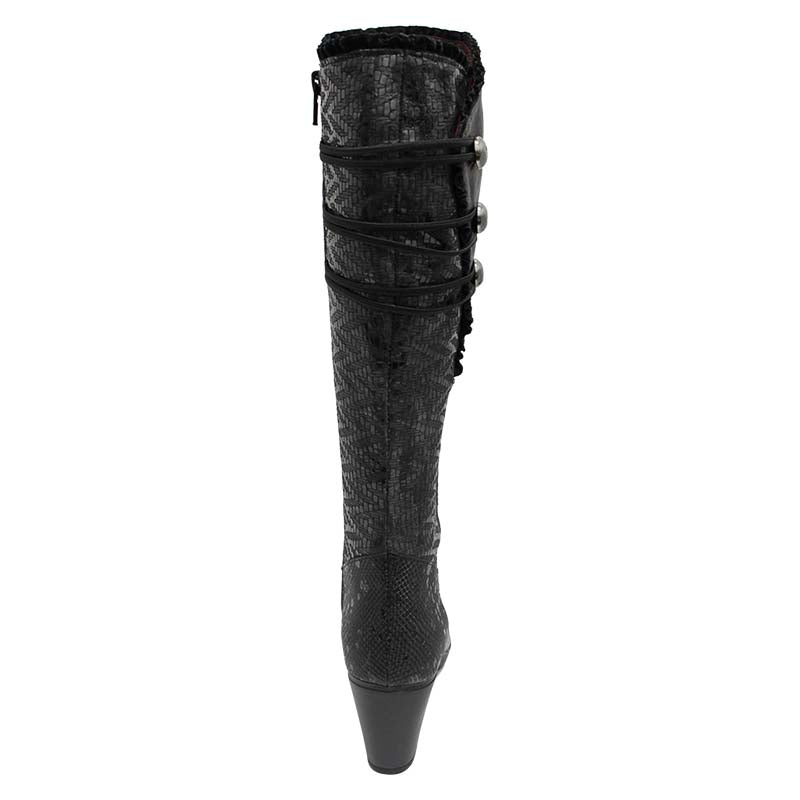 Black Knee High Boot