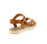 Brown Stud Espradrille Sandal