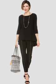 Black Eyelet Pant