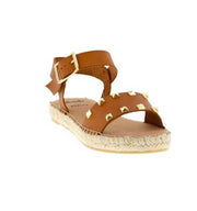 Brown Stud Espradrille Sandal