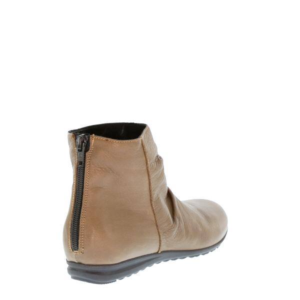 Taupe Back Zip Boots