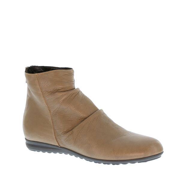 Taupe Back Zip Boots