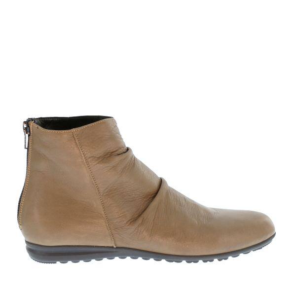 Taupe Back Zip Boots