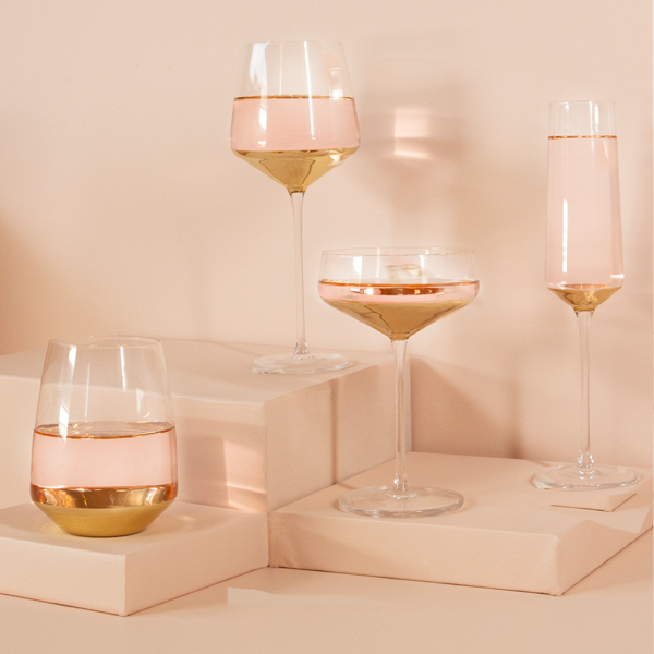 Estelle Crystal Wine Glass Set 2