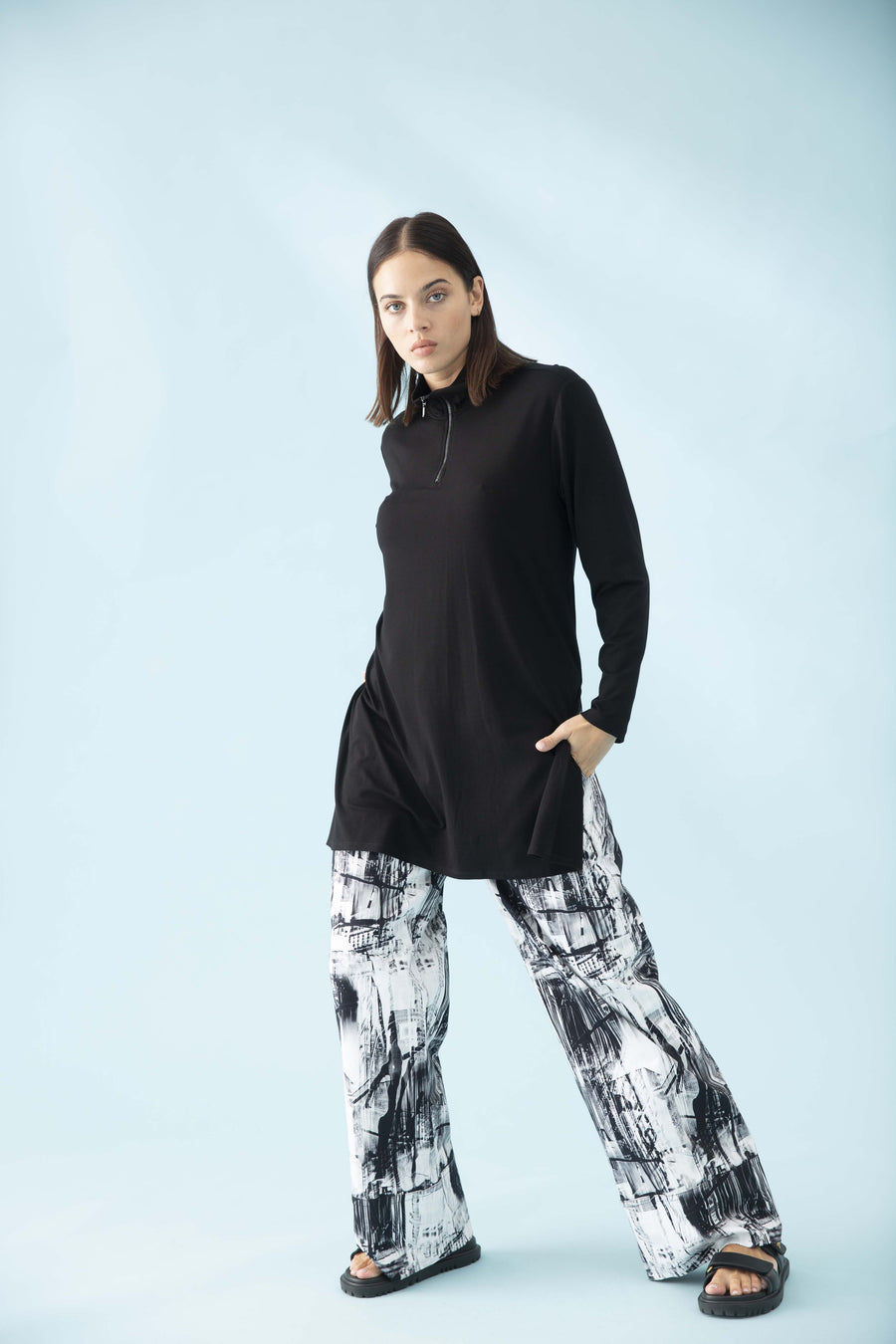 Half Zip Maxi Sweater
