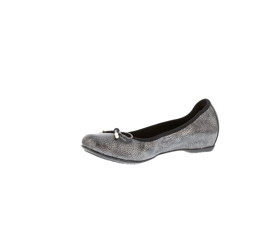 Graphite Fleck Ballerina Flat