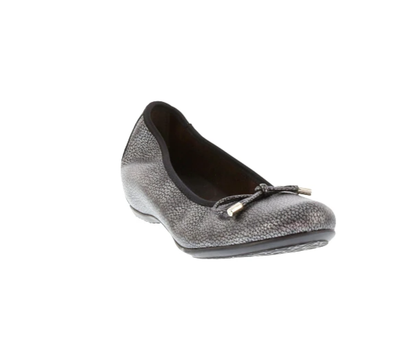 Graphite Fleck Ballerina Flat