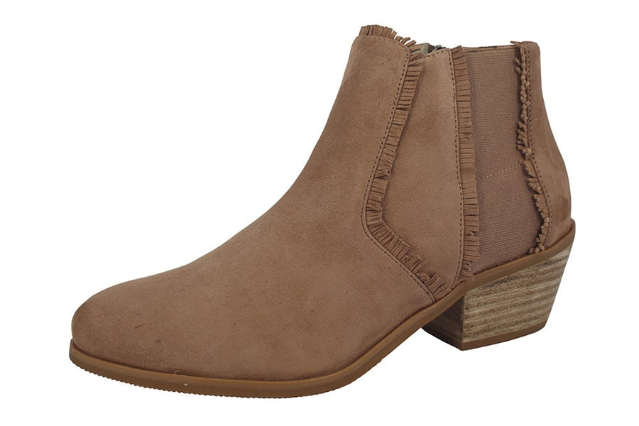 Dame Kid Suede Camel