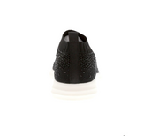 Zuma Slip On Elastic w Diamontes Sneaker - White